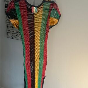 Colorful Mesh Dress
